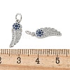 Brass Micro Pave Cubic Zirconia Pendants KK-U056-40P-3