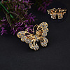 Exquisite Butterfly Rhinestone Brooch PW-WGF328A-01-2