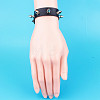 Punk-style Imitation Leather Bangles FS-WG587D3-06-2