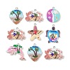 Opaque Resin Pendants RESI-D016-03A-2
