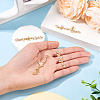 4Pcs 4 Styles Brass Pave Clear Cubic Zirconia Flower Butterfly Connector Charms KK-TA0008-72G-5