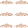 Olycraft Rubber Wood Carved Onlay Applique AJEW-OC0001-54A-1