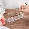 Detachable Acrylic 5 T-Bar Earrings Display Risers EDIS-FG0001-54-3