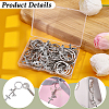 20Pcs Alloy Cross with Holy Pendant Keychains KEYC-SC00055-6