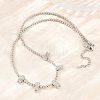 Brass Micro Pave Clear Cubic Zirconia Boy and Round Beaded Necklaces KK-CBA4547-14P-3