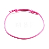 Adjustable Waxed Polyester Cord Bracelet for Women BJEW-TAC0011-2