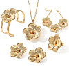 Flower Iron Jewelry Sets WG30024-01-2