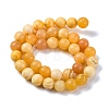 Natural Yellow Jade Beads Strands LS-G-F591-17-10MM-4