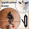 Carbon Steel Animal Bone Wall Hooks AJEW-WH0816-619EB-5