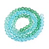 Gradient Color Baking Paint Glass Bead Strands X1-DGLA-A039-T4mm-A018-2