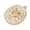304 Stainless Steel Enamel Pendants STAS-G392-03G-02-2
