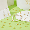 80Pcs Flower Rack Plating Brass Filigree Bead Cap Bails KK-FH0008-45G-4