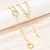 Brass Cable Chain Y Lariat Necklaces NJEW-H087-06C-G-1