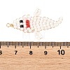 Halloween TOHO Glass Seed Beaded Pendants PALLOY-MZ01386-02-3