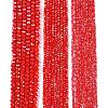 Electroplate Glass Beads Strands EGLA-A044-P6mm-B22-2