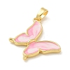 Brass Enamel Pendants KK-G517-01G-02-2