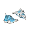 Brass Pave Cubic Zirconia Charms CU-CBA6A75-04P-09-2