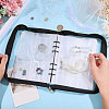 Transparent PVC Jewelry Organizer Storage Zipper Books ABAG-WH0063-114-3