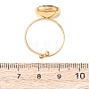 304 Stainless Steel with Glass Cuff Rings for Women RJEW-K309-41B-6