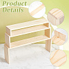 3Pcs Wood Display Display Risers for Bracelets ODIS-WH0004-07-4