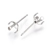 Tarnish Resistant 304 Stainless Steel Stud Earring Findings STAS-L219-03B-P-2