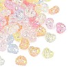 UV Plating Transparent Acrylic Pendants MACR-K361-50-1