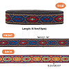 10 Yards Ethnic Style Polyester Ribbon OCOR-WH0082-29B-2