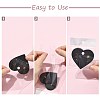 90Pcs 3 Colors Heart Shaped 4-Hole Paper Jewelry Display Cards for Earring CDIS-FS0001-29-2