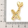 Brass Micro Pave Colorful Cubic Zirconia Pendants KK-P281-01G-X-3