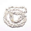 Synthetic White Howlite Chip Bead Strands X-G-M205-53-2