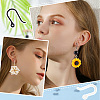 200Pcs 2 Colors Plastic Earring Hooks KY-SC0001-67-5