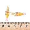 Brass Enamel Pendants KK-B148-14G-04-3