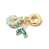 Ocean Brass Enamel European Dangle Charms X-KK-A296-34G-2