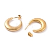 Vacuum Plating 304 Stainless Steel Crescent Moon Stud Earrings for Women EJEW-F280-05D-G-2