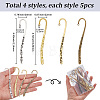 20Pcs 4 Styles Alloy Bookmark Findings DIY-SC0033-58-2