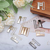 CHGCRAFT 6 Pairs 3 Colors Alloy Interlocking Clasps FIND-CA0009-21-5