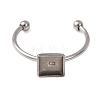 304 Stainless Steel Cuff Rings Components SA-CBA8B85-10B-P-2