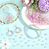 800Pcs Transparent Glass UV Reactive Beads DGLA-PA0001-10C-4