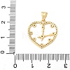 Brass Micro Pave Cubic Zirconia Pendants KK-D357-10B-G-3