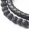 Natural Mixed Stone Round Beads Multi-strand Bracelets BJEW-JB06566-7