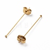 Ion Plating(IP) 304 Stainless Steel Flat Head Pins with Ear Nuts STAS-L244-02B-G01-2