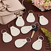 GOMAKERER 30 Sets PU Leather Keychain Fob Kit FIND-GO0001-87-4