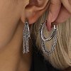 304 Stainless Steel Hoop Earrings FS-WGF65B4-02-2