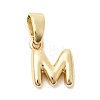 Brass Letter Charms KK-G554-22G-M-1