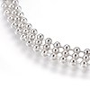 Tarnish Resistant Stainless Steel Ball Chain Necklace Making MAK-L019-01A-P-2