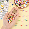 200Pcs Transparent Stripe Resin Beads RESI-SP0001-45-4