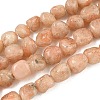 Natural Sunstone Beads Strands GG-CBA9392-25-2