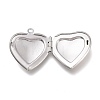 Tarnish Resistant 316 Stainless Steel Locket Pendants STAS-Z010-02-3