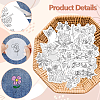 4 Sheets 11.6x8.2 Inch Stick and Stitch Embroidery Patterns DIY-WH0455-168-3