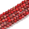 Dyed Natural Regalite/Imperial Jasper/Sea Sediment Jasper Beads Strands G-B124-C04-2